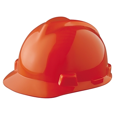 ORANGE V-GARD SLOTTED HARD CAP